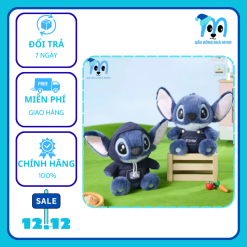 [ Sẵn Hàng ] Gấu bông Stitch mặc áo hoodie